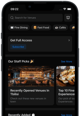 App screenshot in dark mode